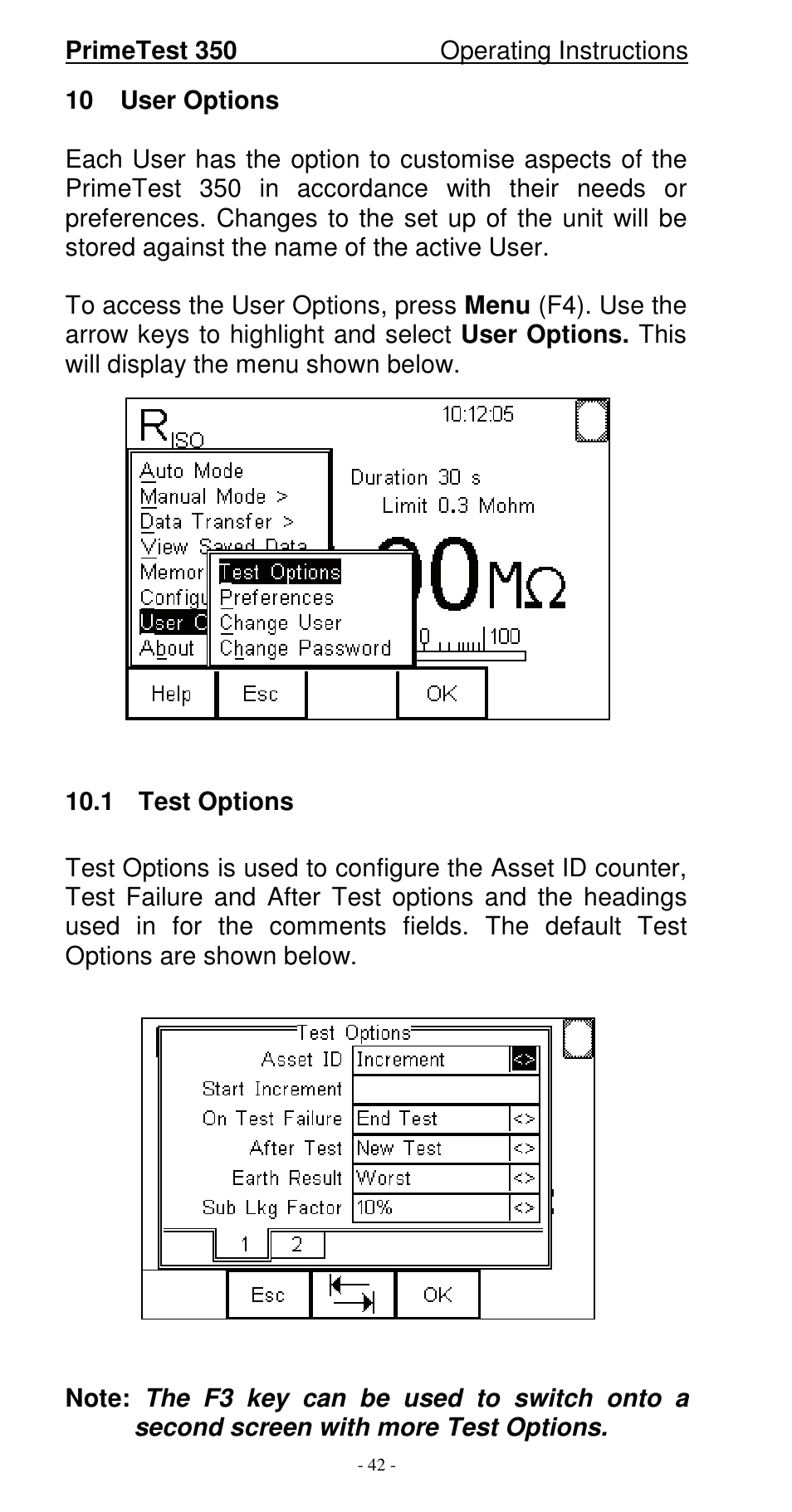 Seaward 350 PrimeTest User Manual | Page 43 / 112