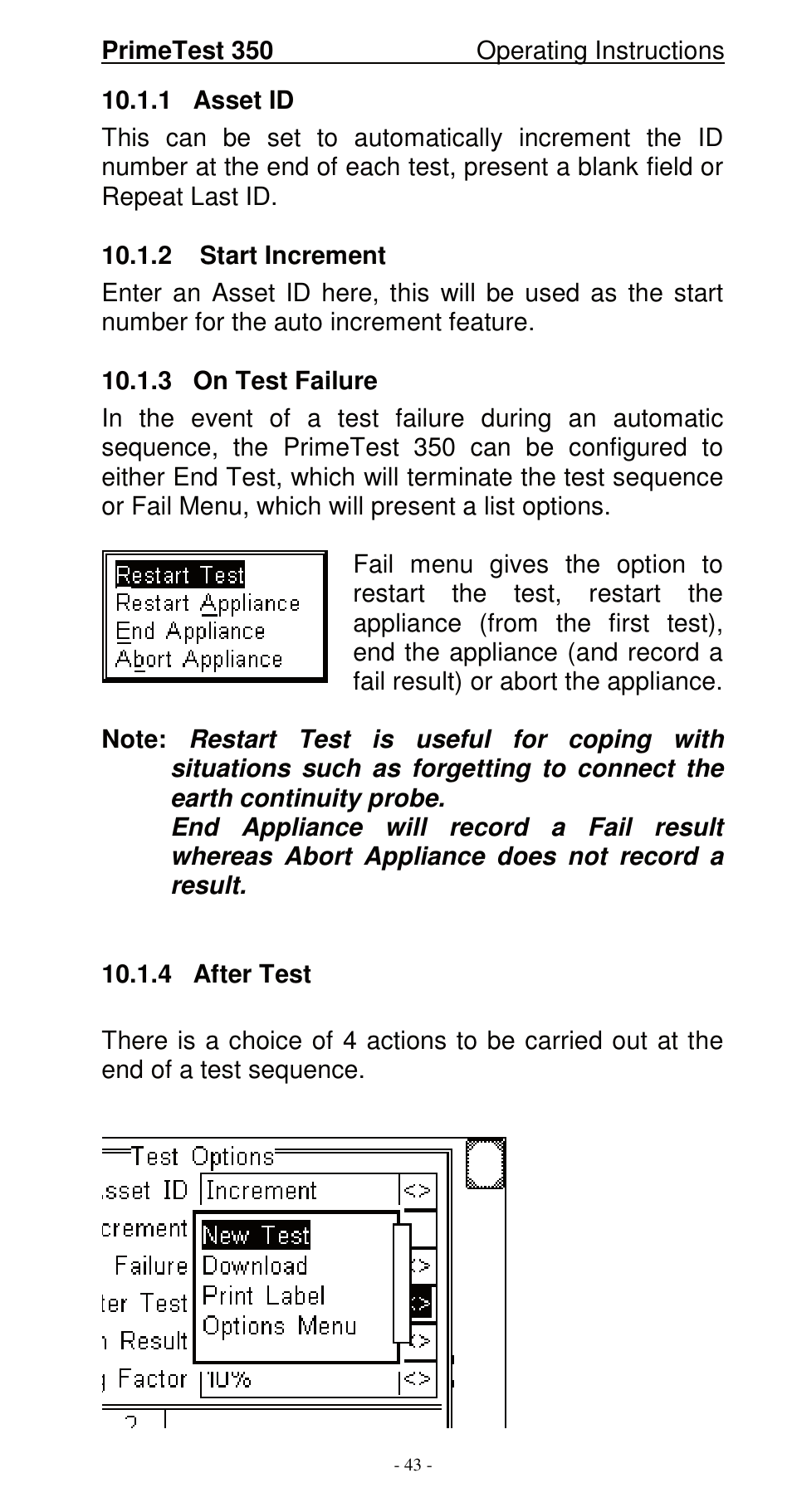 Seaward 350 PrimeTest User Manual | Page 44 / 112