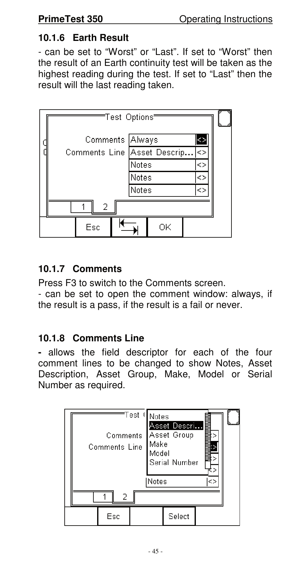 Seaward 350 PrimeTest User Manual | Page 46 / 112