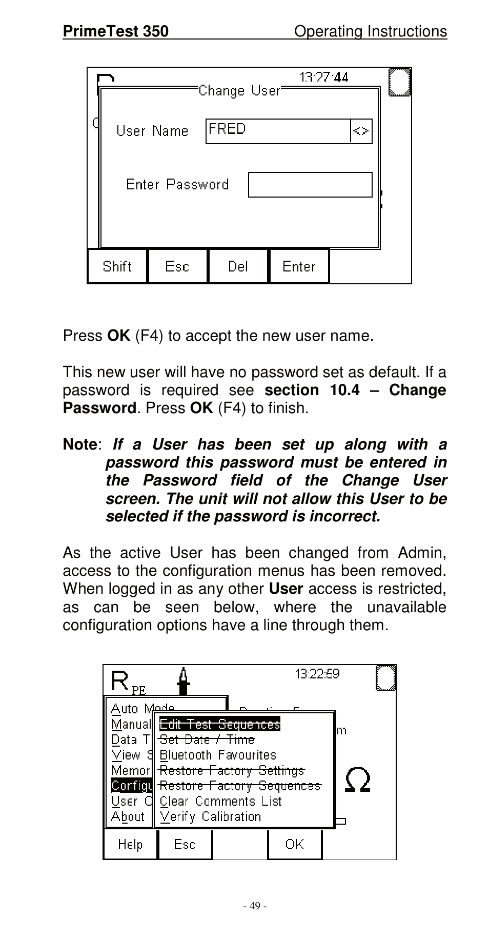 Seaward 350 PrimeTest User Manual | Page 50 / 112