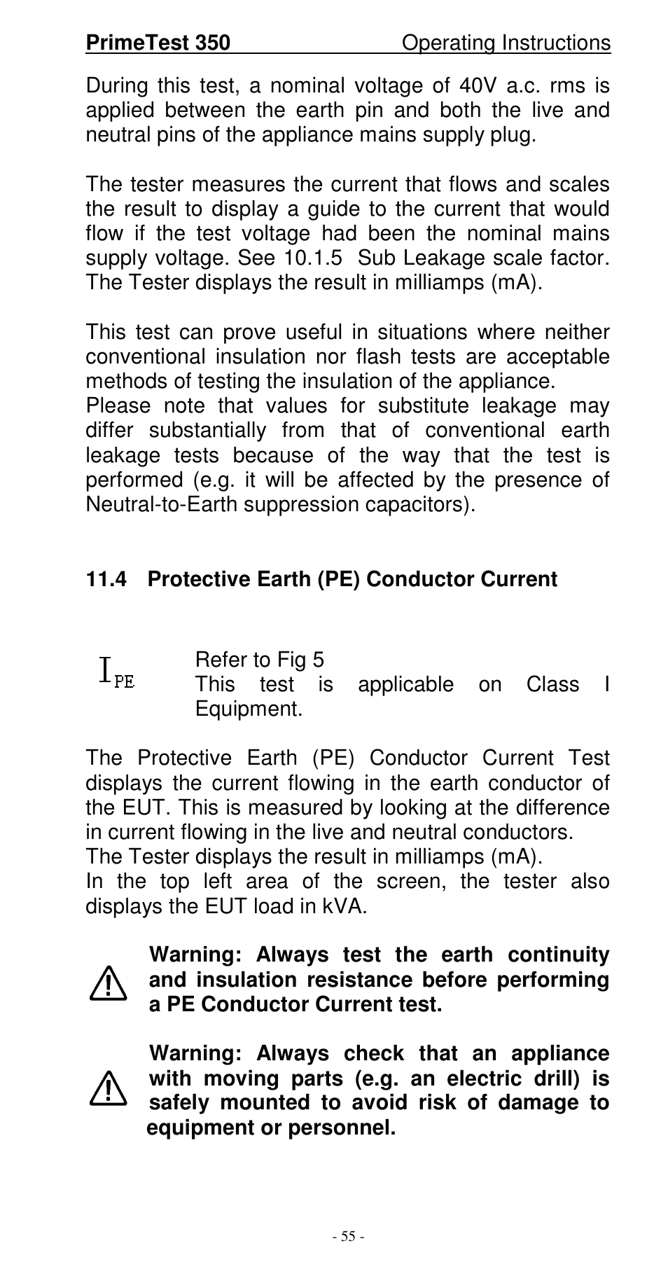 Seaward 350 PrimeTest User Manual | Page 56 / 112