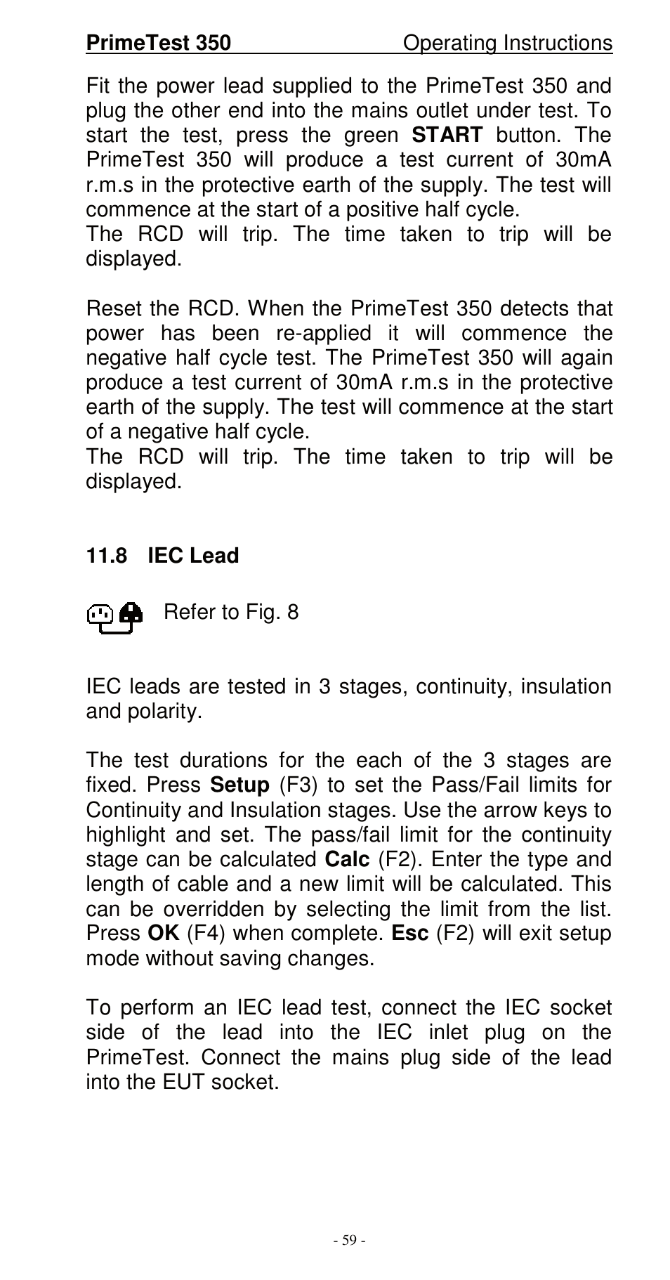 Seaward 350 PrimeTest User Manual | Page 60 / 112