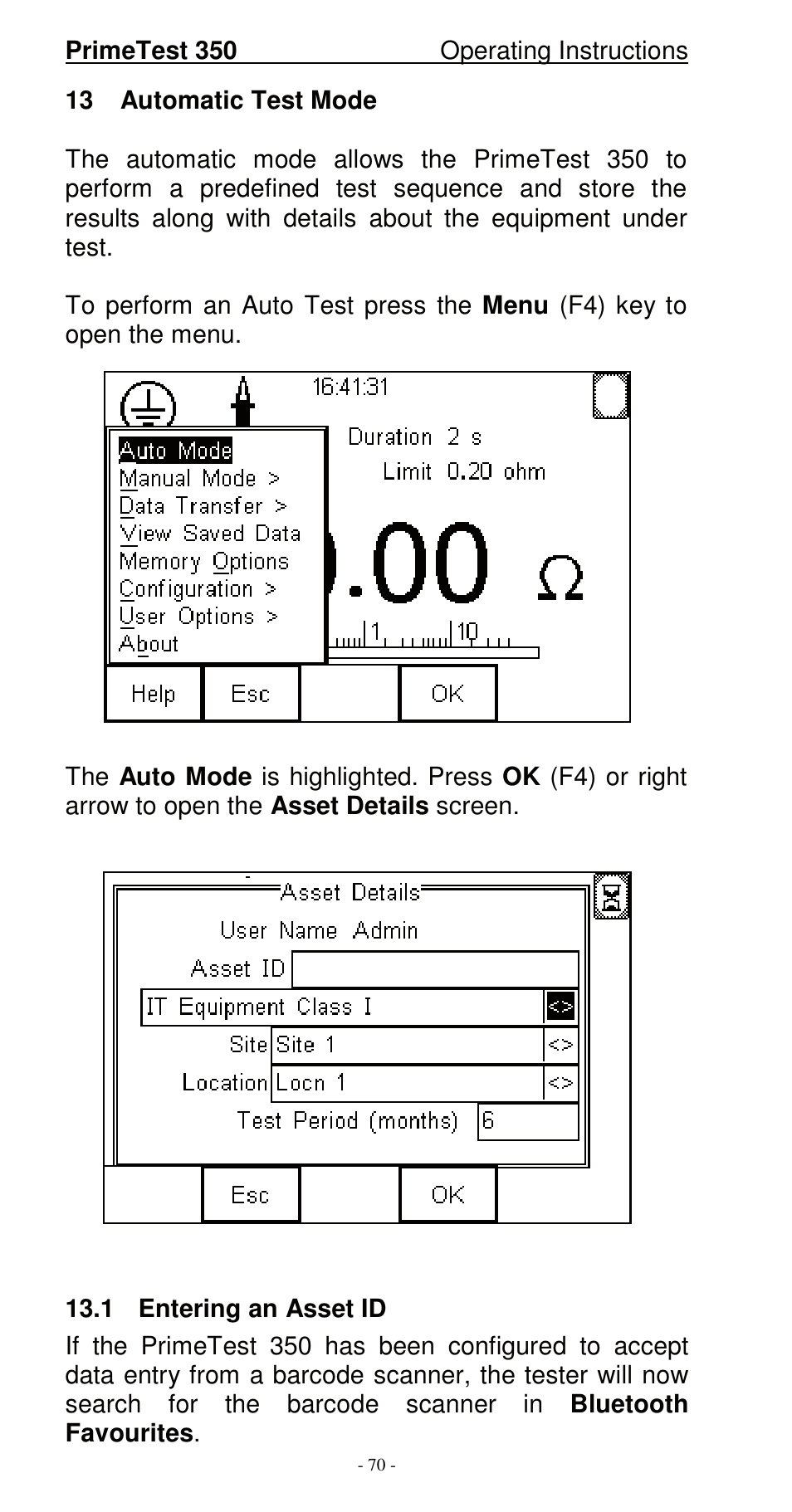 Seaward 350 PrimeTest User Manual | Page 71 / 112