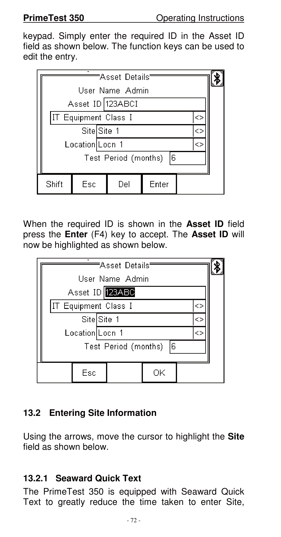 Seaward 350 PrimeTest User Manual | Page 73 / 112