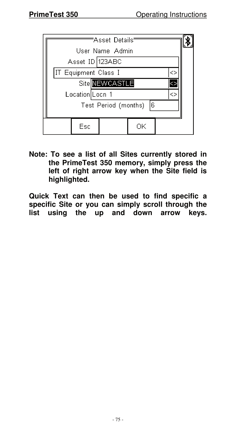 Seaward 350 PrimeTest User Manual | Page 76 / 112