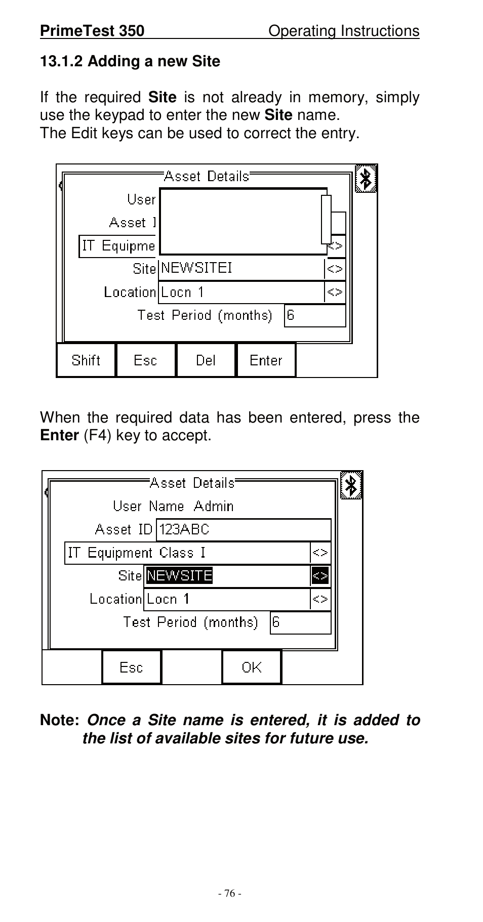 Seaward 350 PrimeTest User Manual | Page 77 / 112