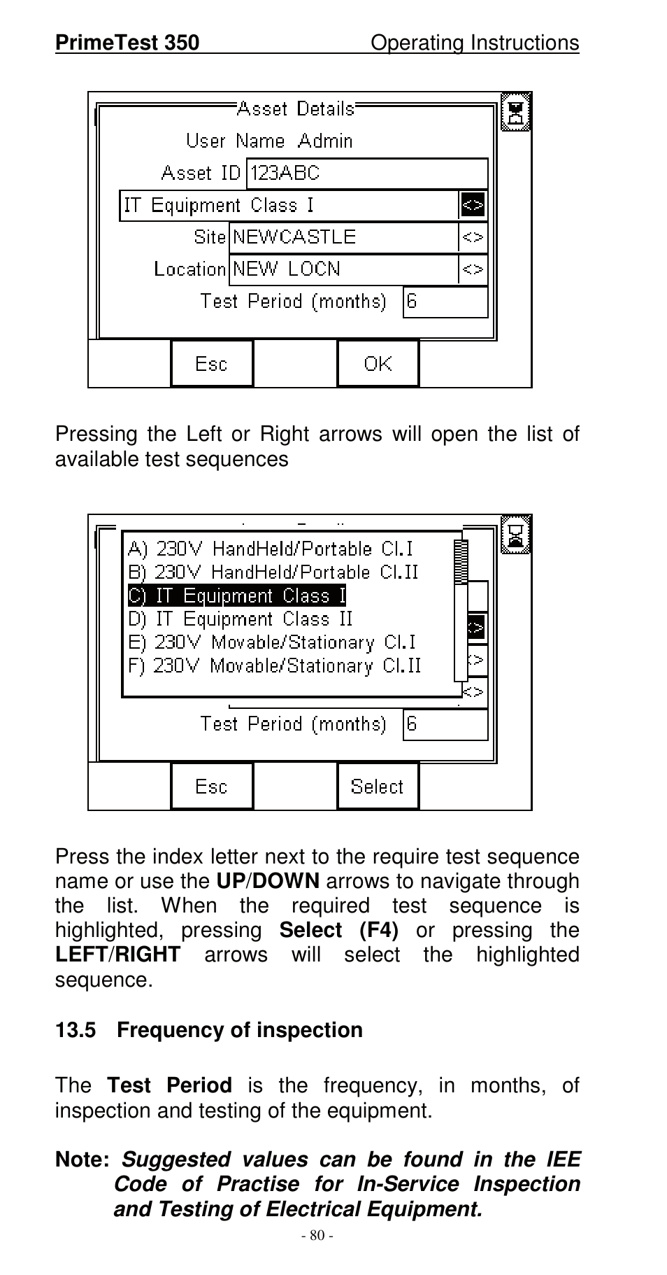 Seaward 350 PrimeTest User Manual | Page 81 / 112