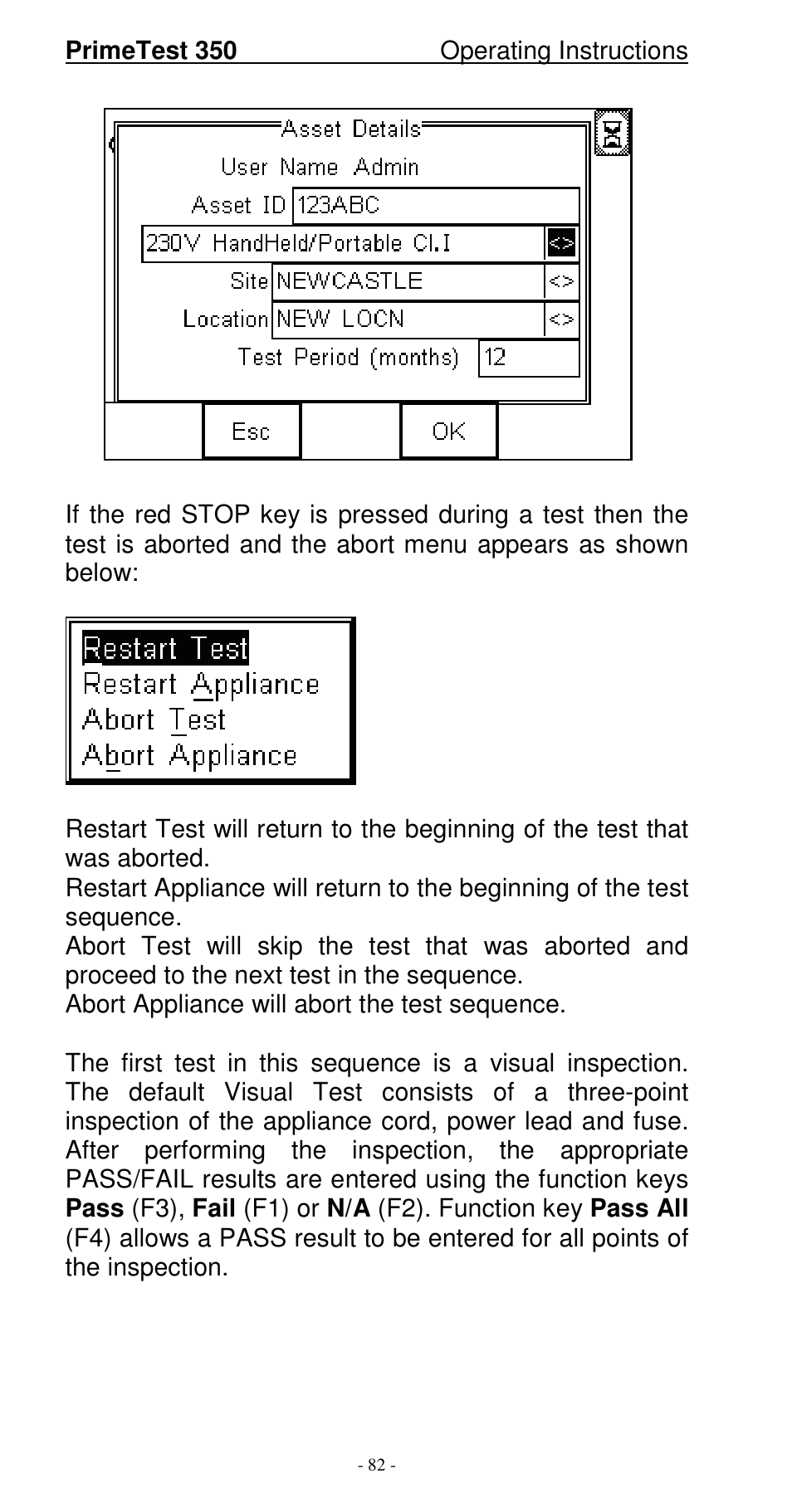 Seaward 350 PrimeTest User Manual | Page 83 / 112