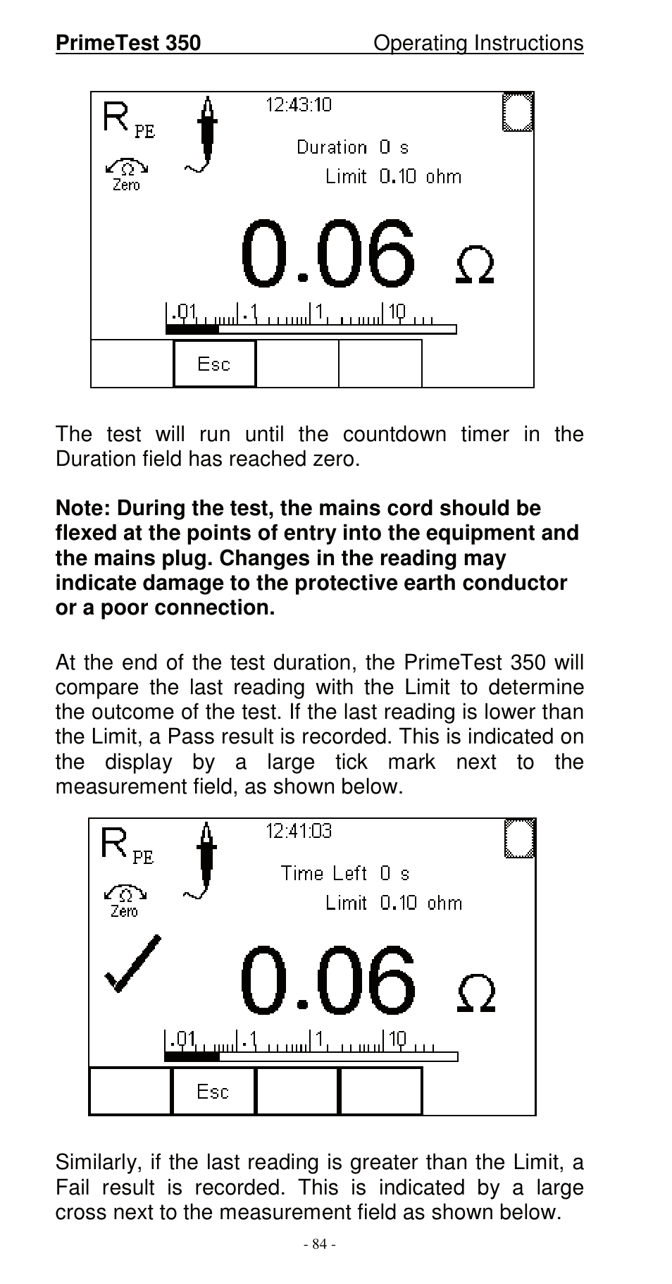 Seaward 350 PrimeTest User Manual | Page 85 / 112