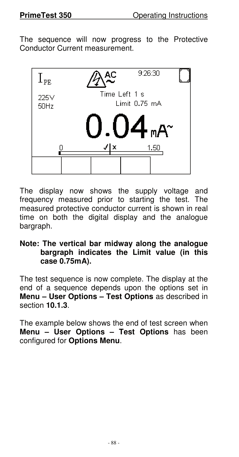 Seaward 350 PrimeTest User Manual | Page 89 / 112