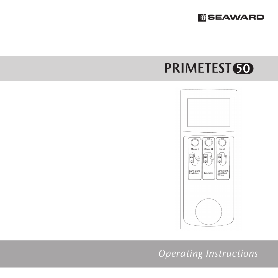 Seaward 50 PrimeTest User Manual | 20 pages