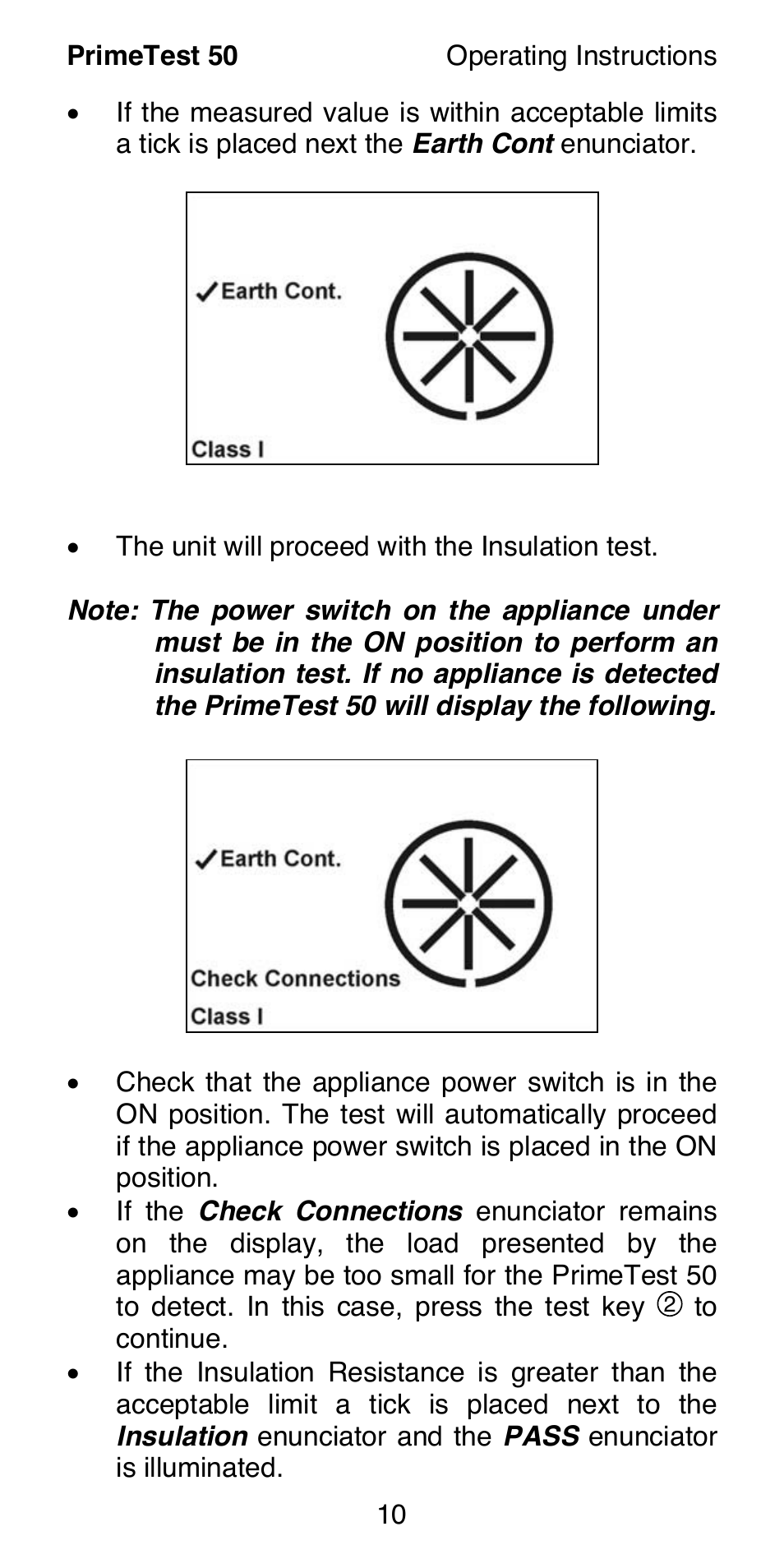Seaward 50 PrimeTest User Manual | Page 12 / 20