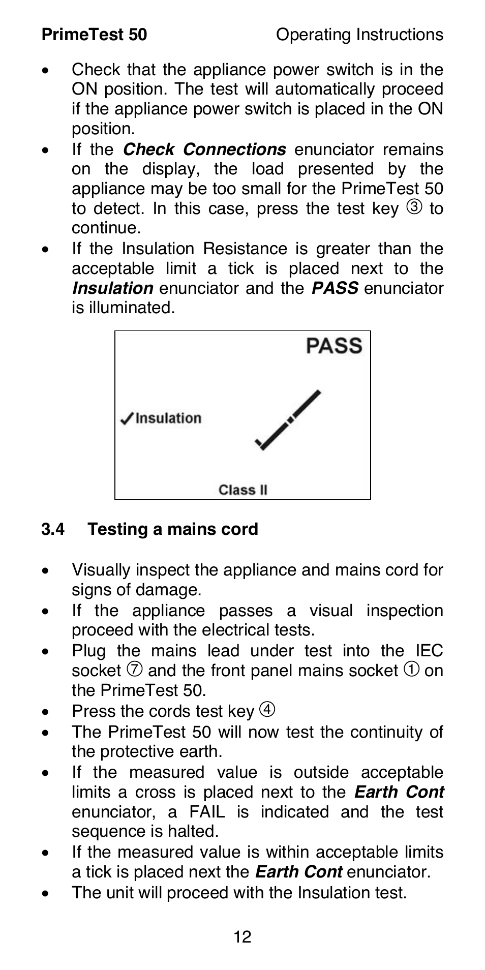 Seaward 50 PrimeTest User Manual | Page 14 / 20