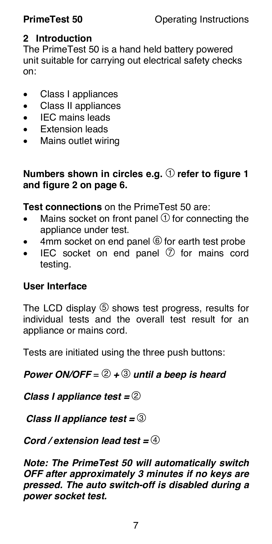 Seaward 50 PrimeTest User Manual | Page 9 / 20