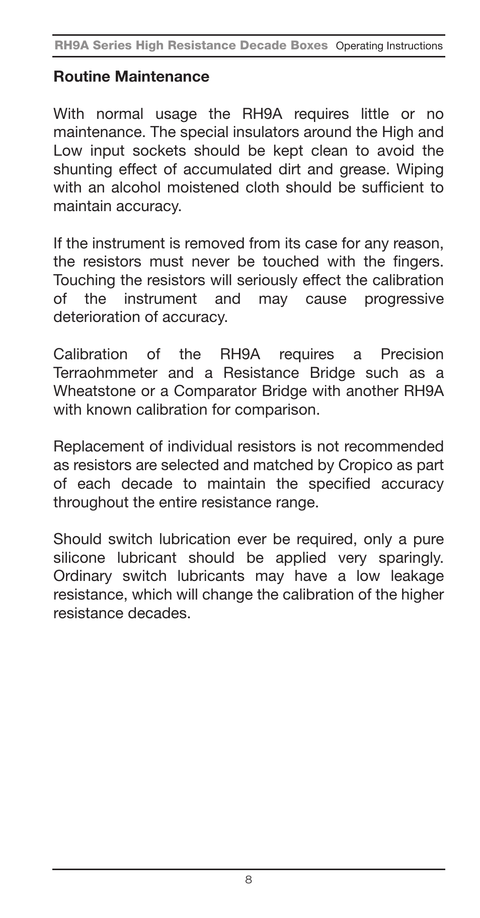 Seaward RH9A Series User Manual | Page 11 / 16