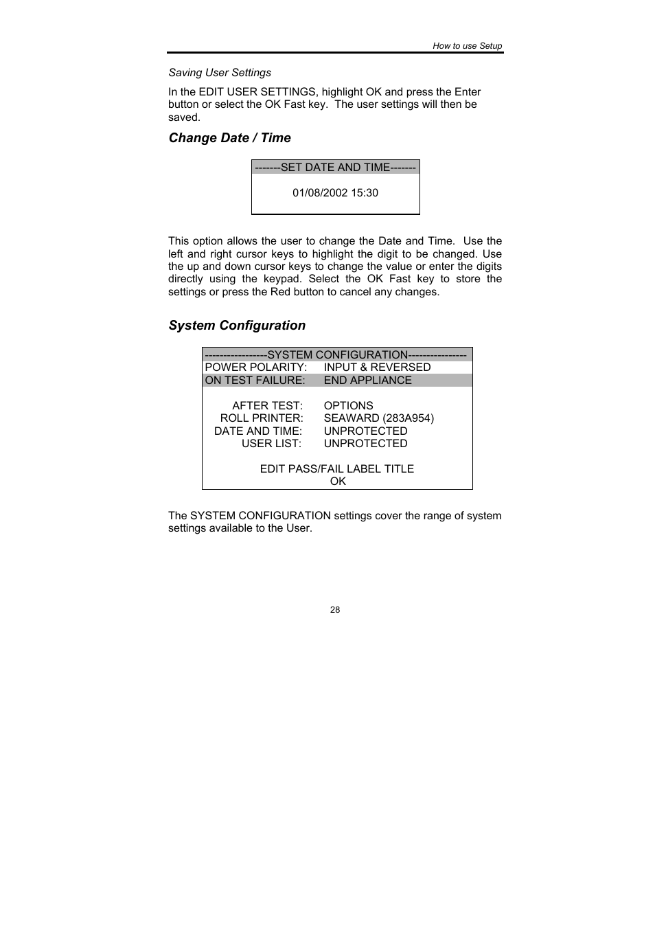 Seaward SafeCheck 8 User Manual | Page 29 / 49