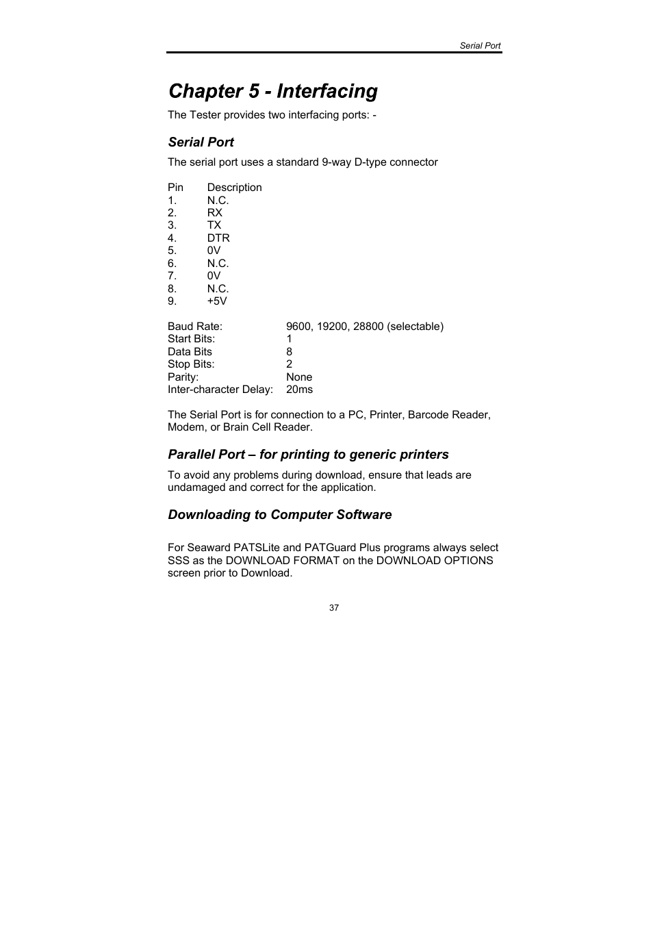 Seaward SafeCheck 8 User Manual | Page 38 / 49