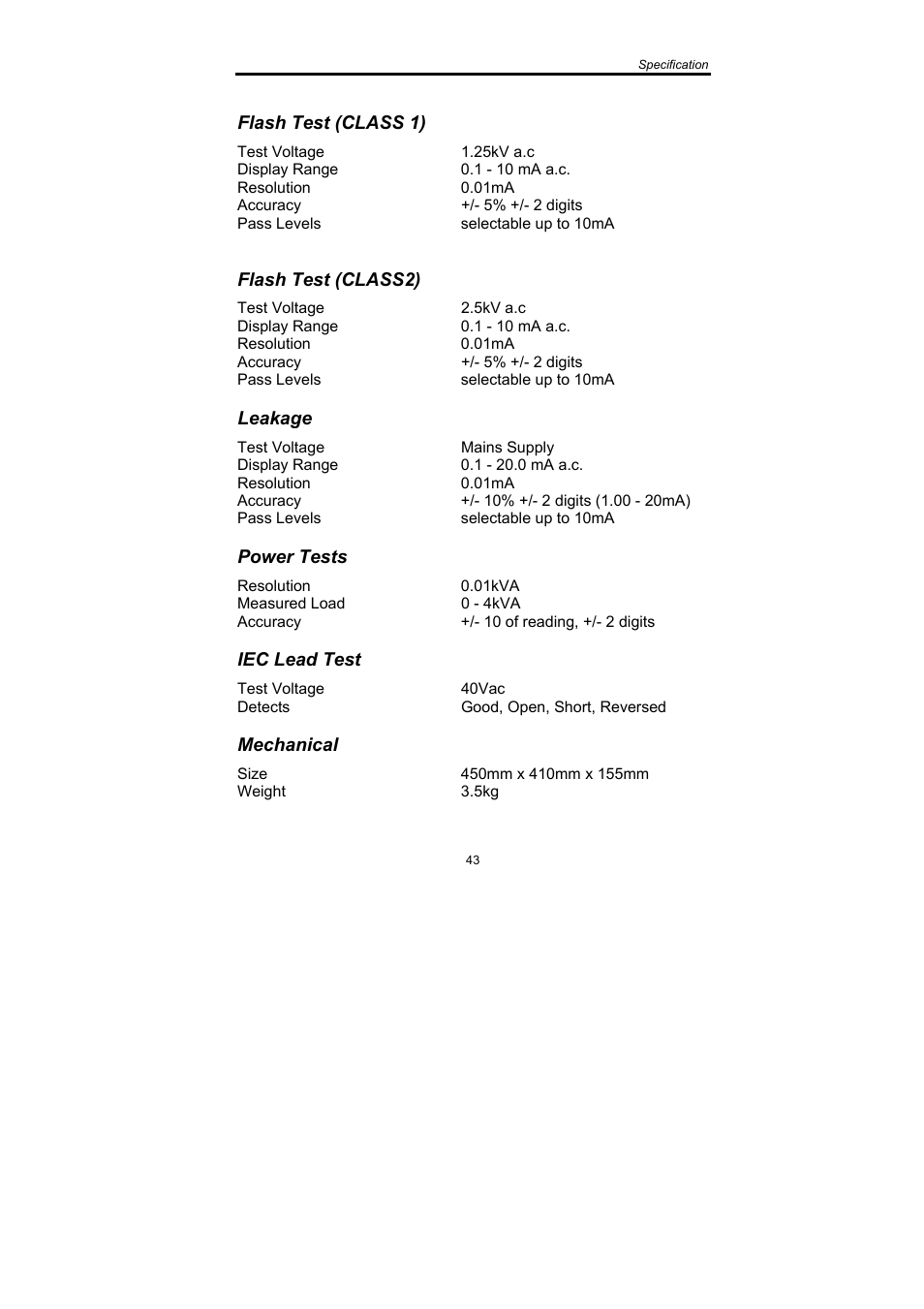 Seaward SafeCheck 8 User Manual | Page 44 / 49