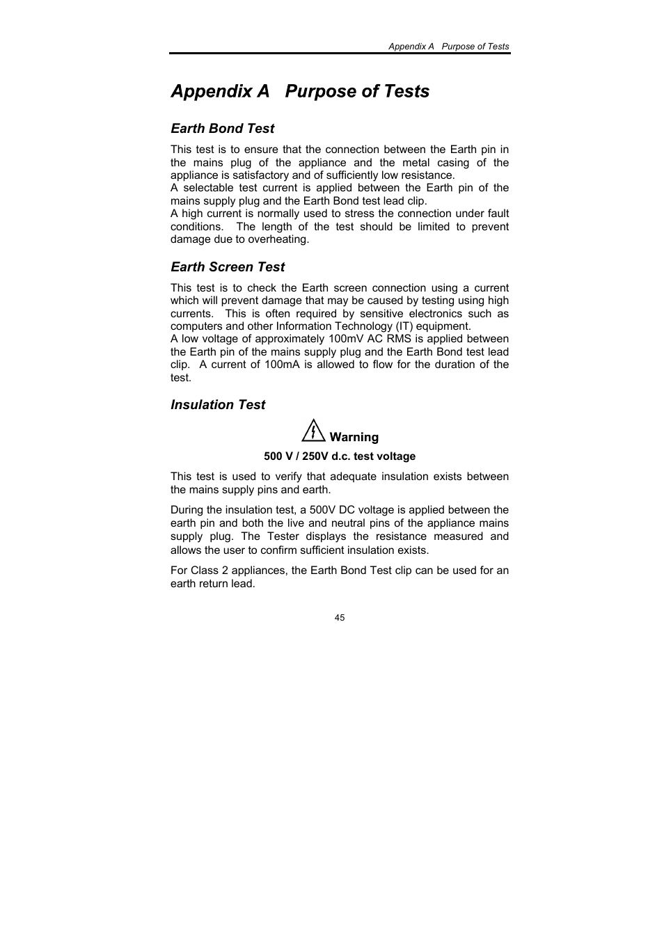 Seaward SafeCheck 8 User Manual | Page 46 / 49