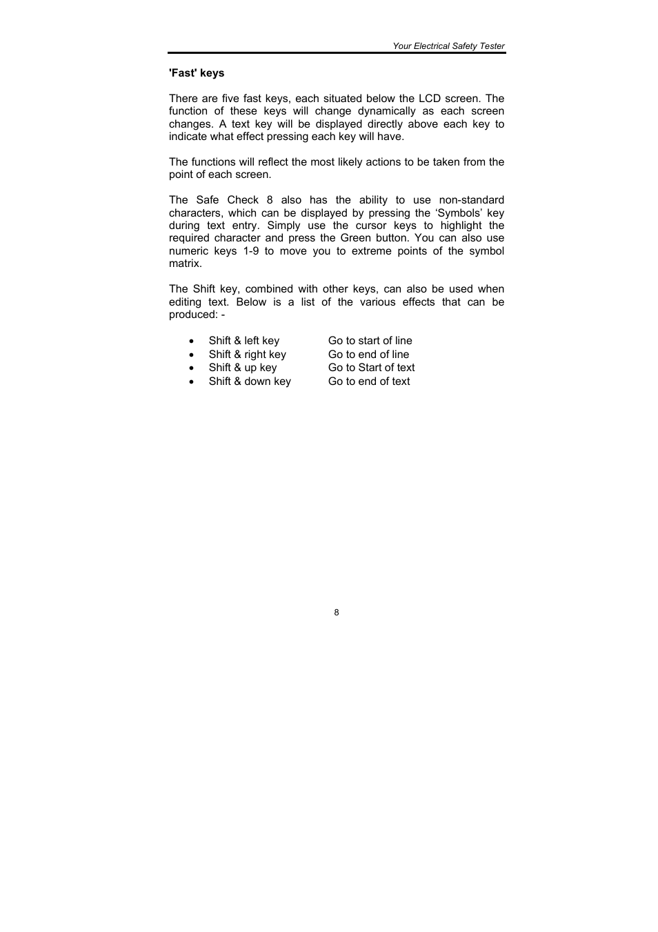 Seaward SafeCheck 8 User Manual | Page 9 / 49