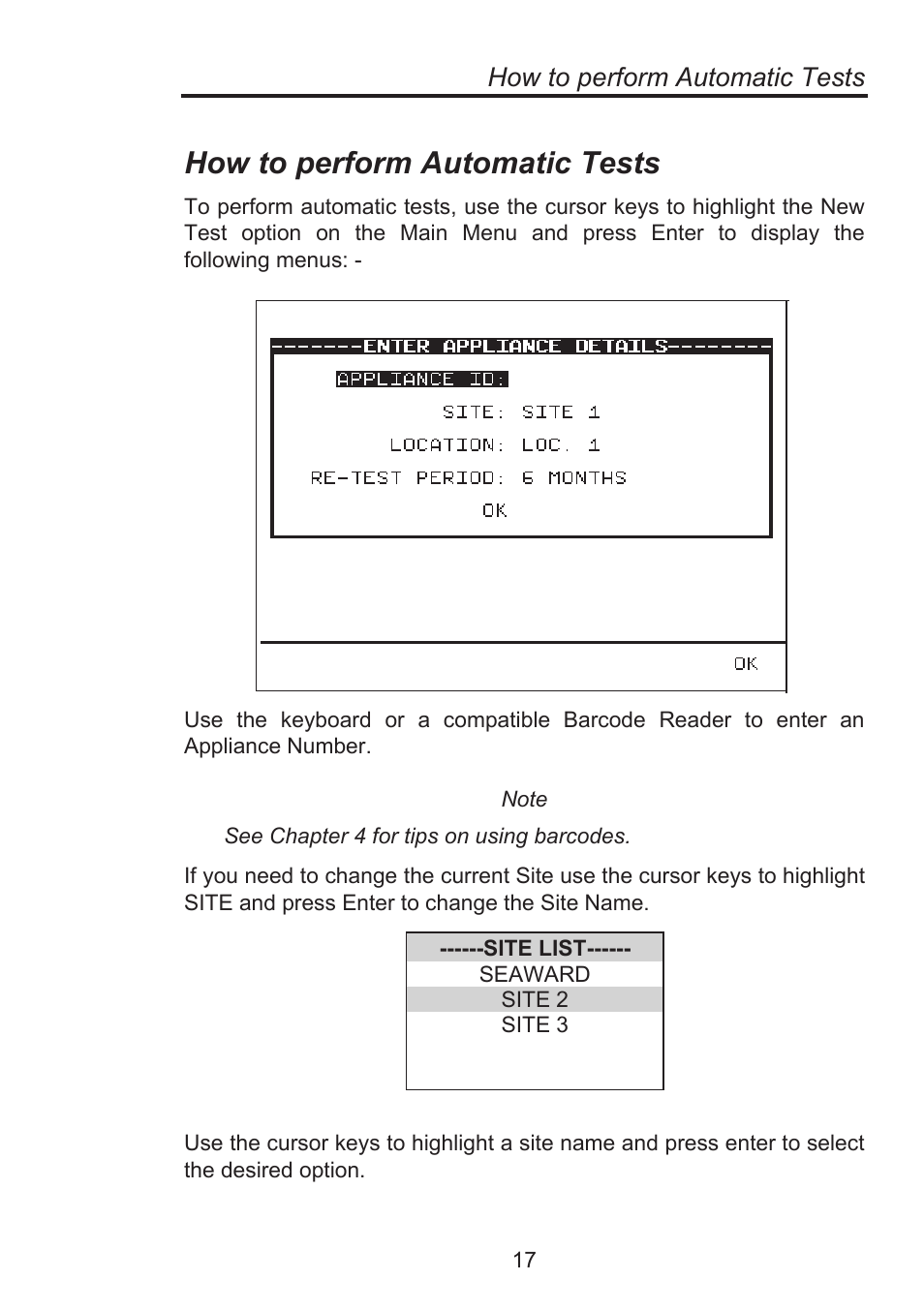 How to perform automatic tests | Seaward Supernova Elite User Manual | Page 27 / 118