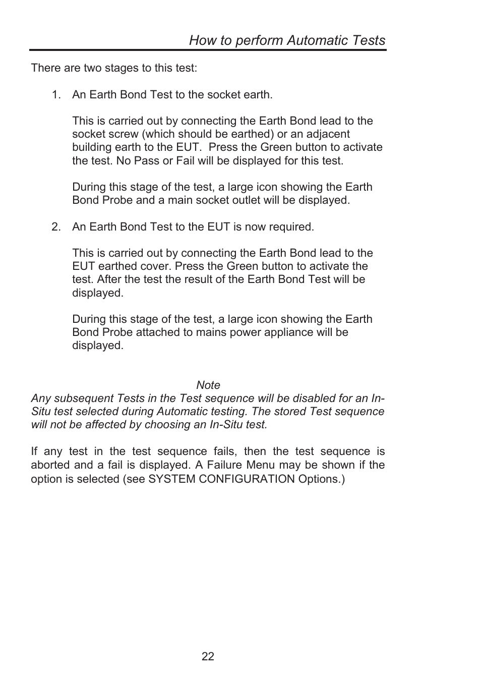 How to perform automatic tests | Seaward Supernova Elite User Manual | Page 32 / 118