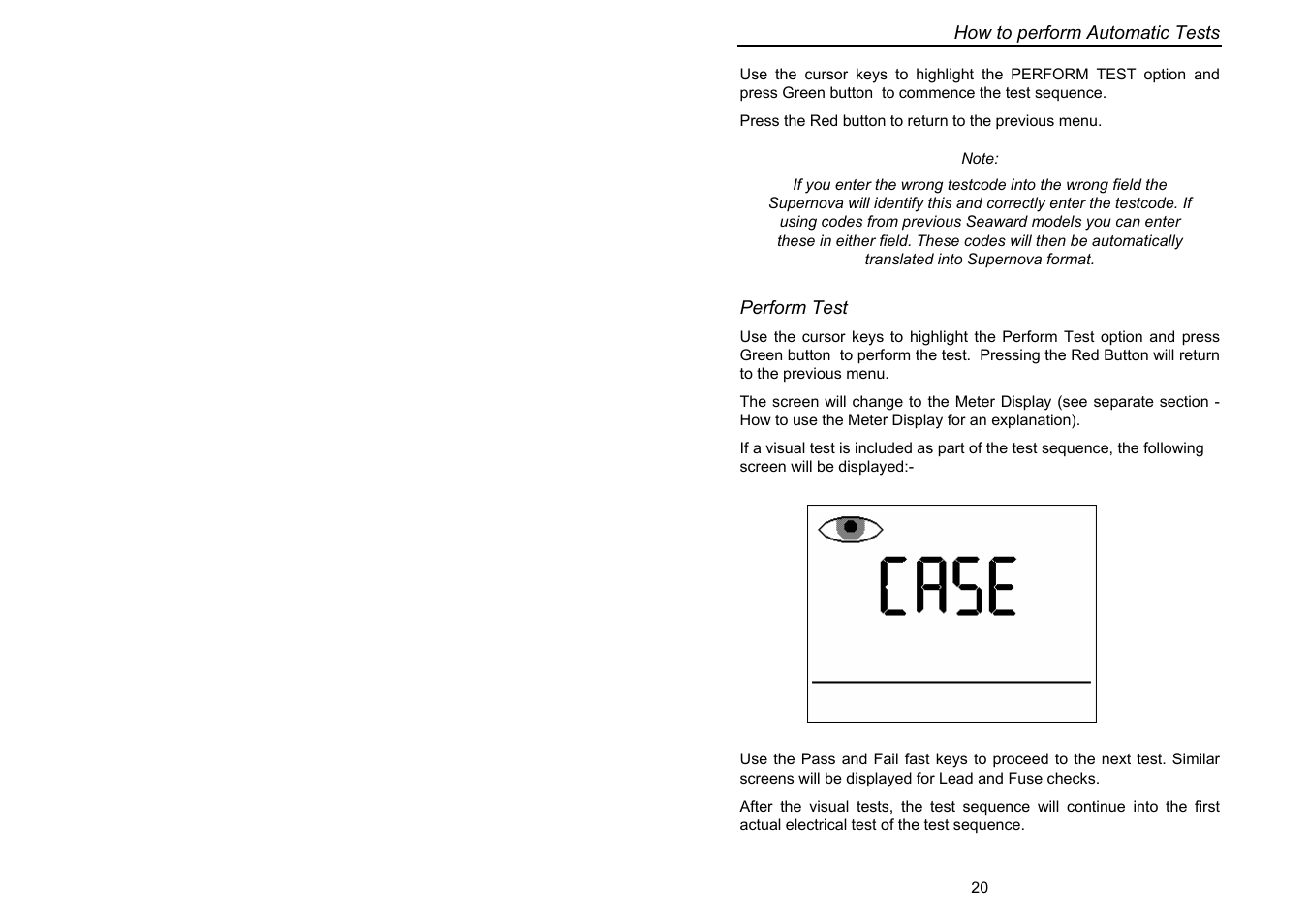 Seaward Supernova User Manual | Page 30 / 104