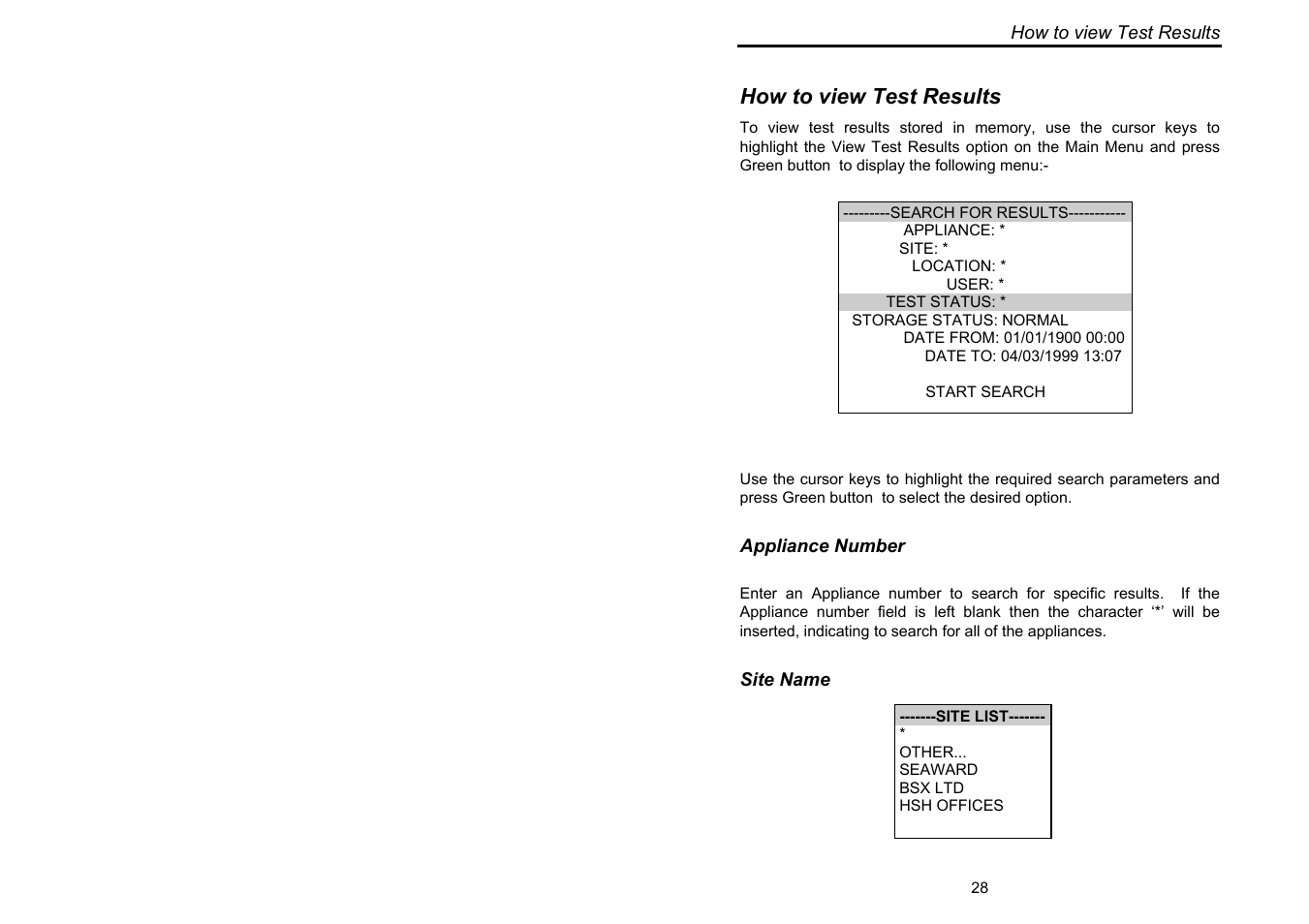 How to view test results | Seaward Supernova User Manual | Page 38 / 104