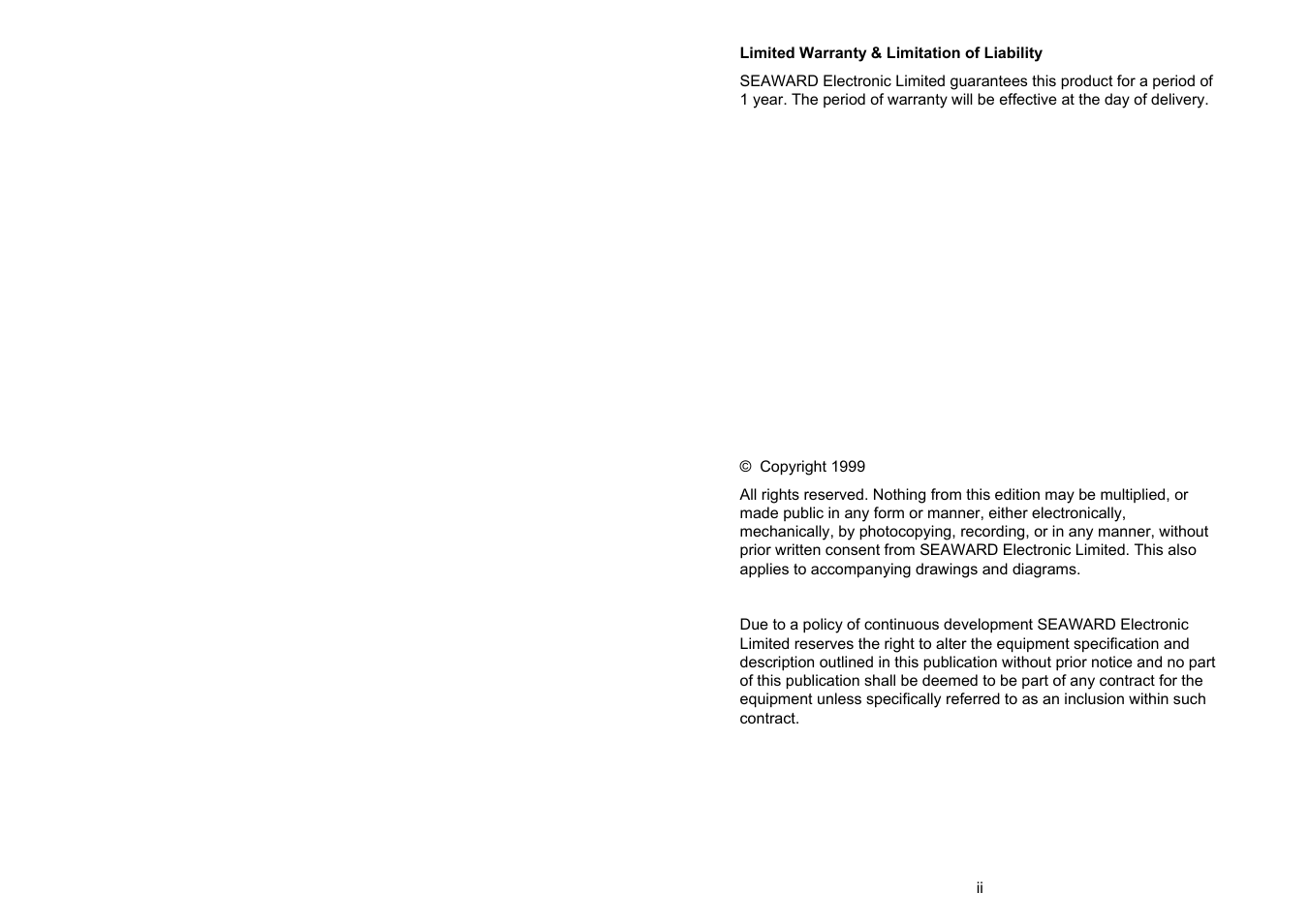 Seaward Supernova User Manual | Page 4 / 104