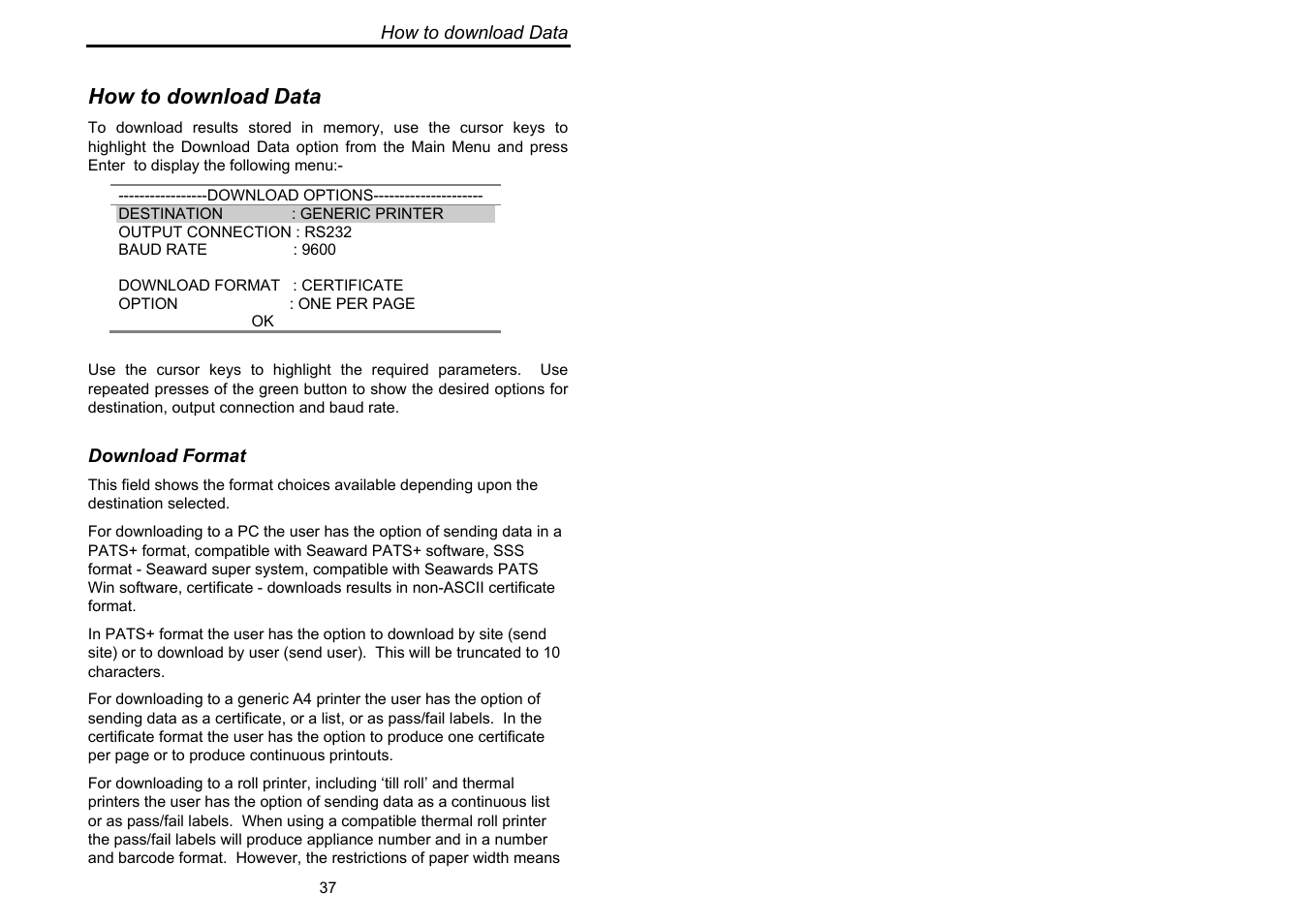 How to download data | Seaward Supernova User Manual | Page 47 / 104