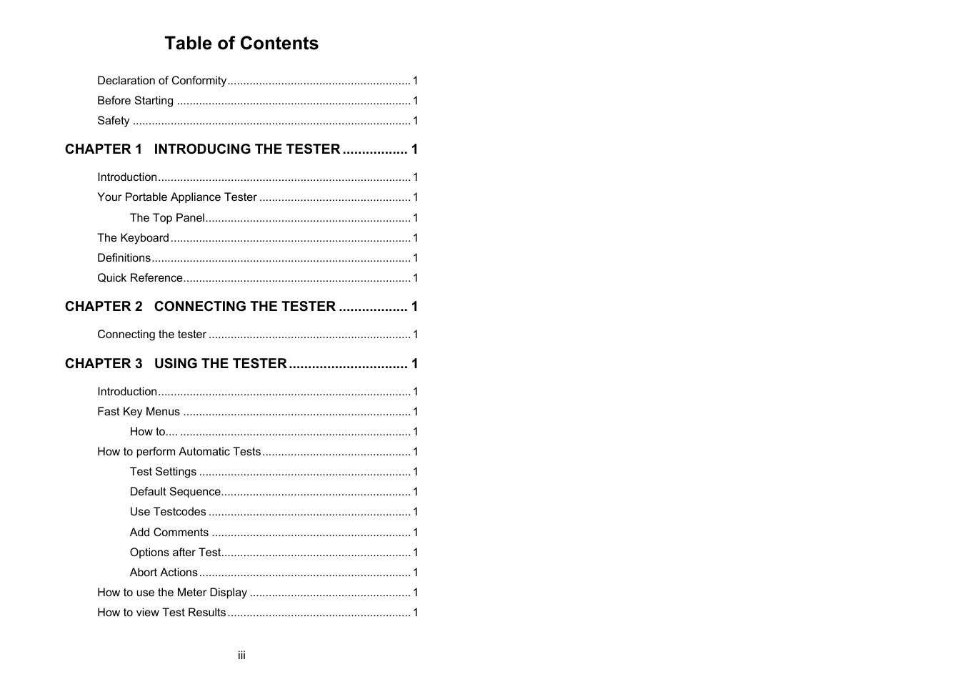 Seaward Supernova User Manual | Page 5 / 104