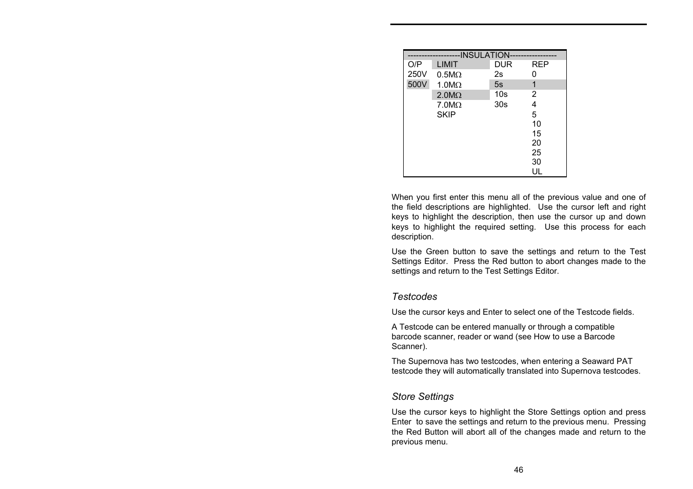 Seaward Supernova User Manual | Page 56 / 104