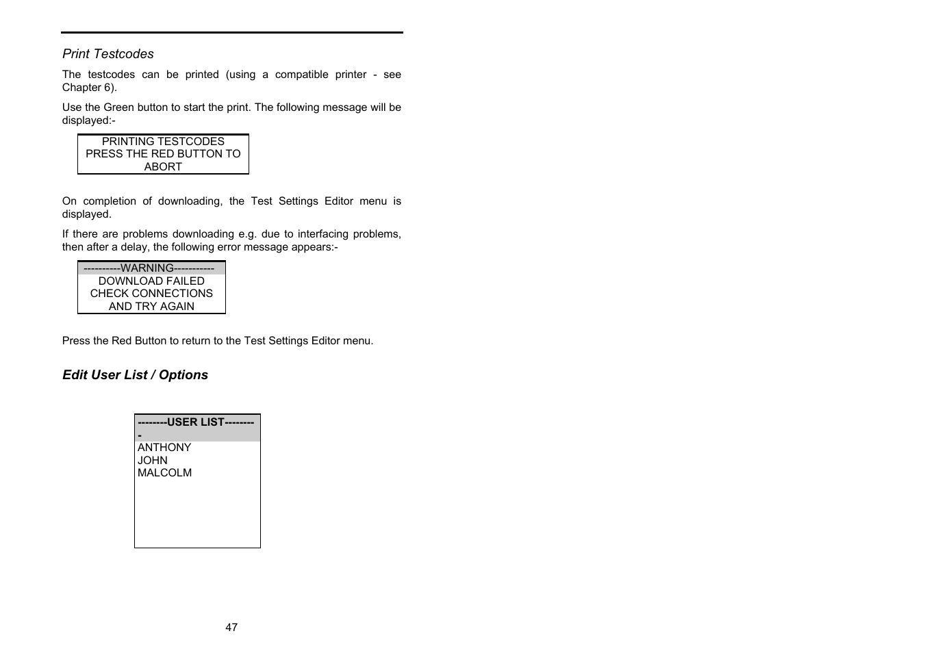 Seaward Supernova User Manual | Page 57 / 104