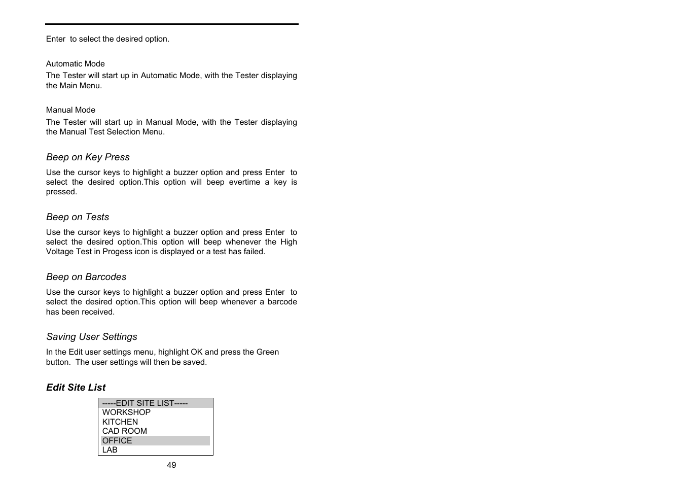 Seaward Supernova User Manual | Page 59 / 104