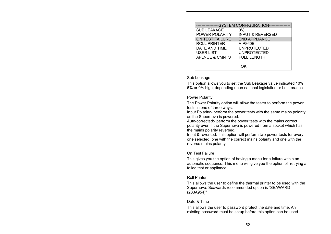 Seaward Supernova User Manual | Page 62 / 104