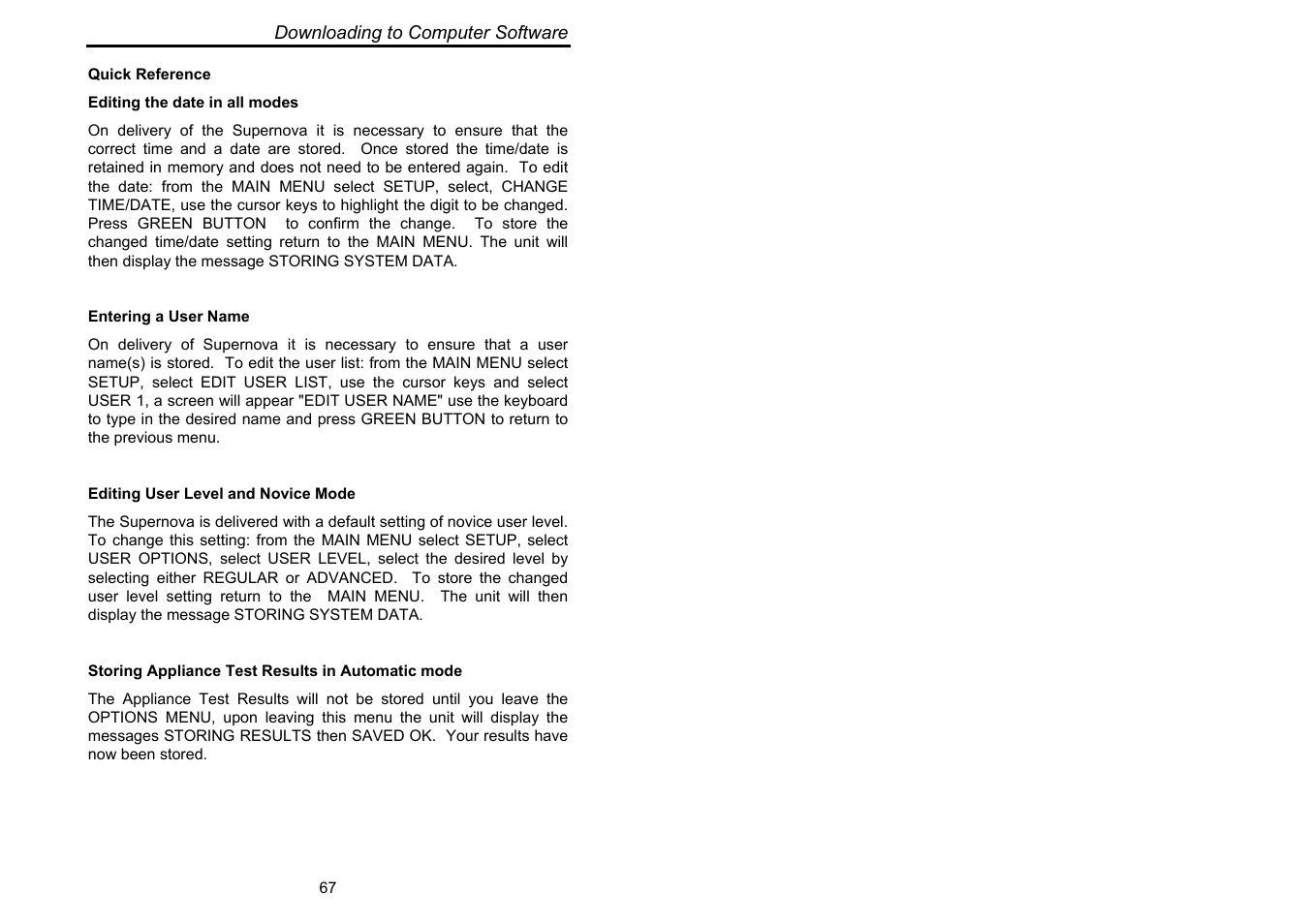 Seaward Supernova User Manual | Page 77 / 104