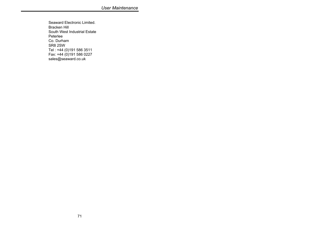 Seaward Supernova User Manual | Page 81 / 104