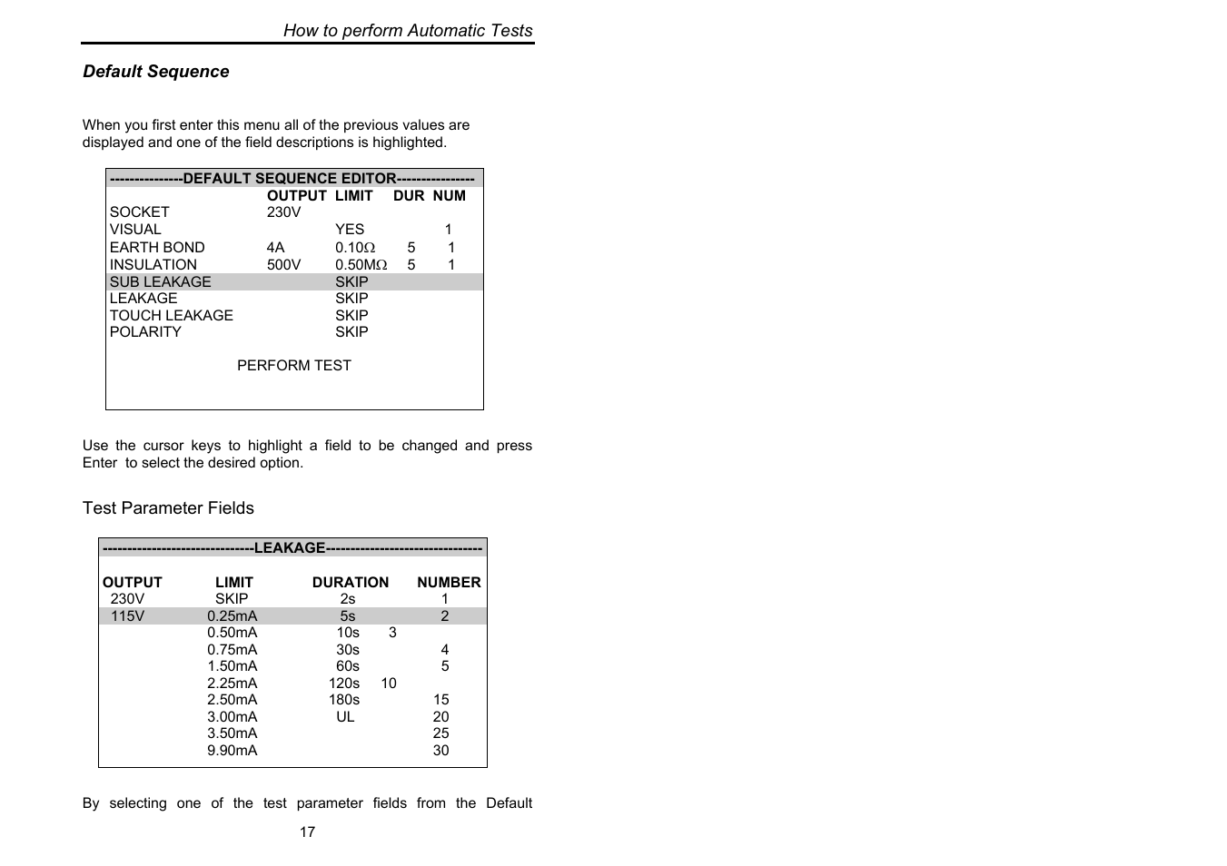 Seaward Supernova XE User Manual | Page 27 / 104