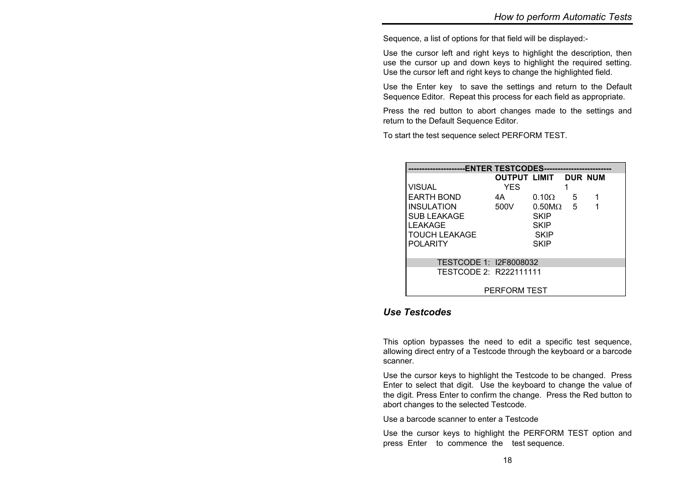 Seaward Supernova XE User Manual | Page 28 / 104