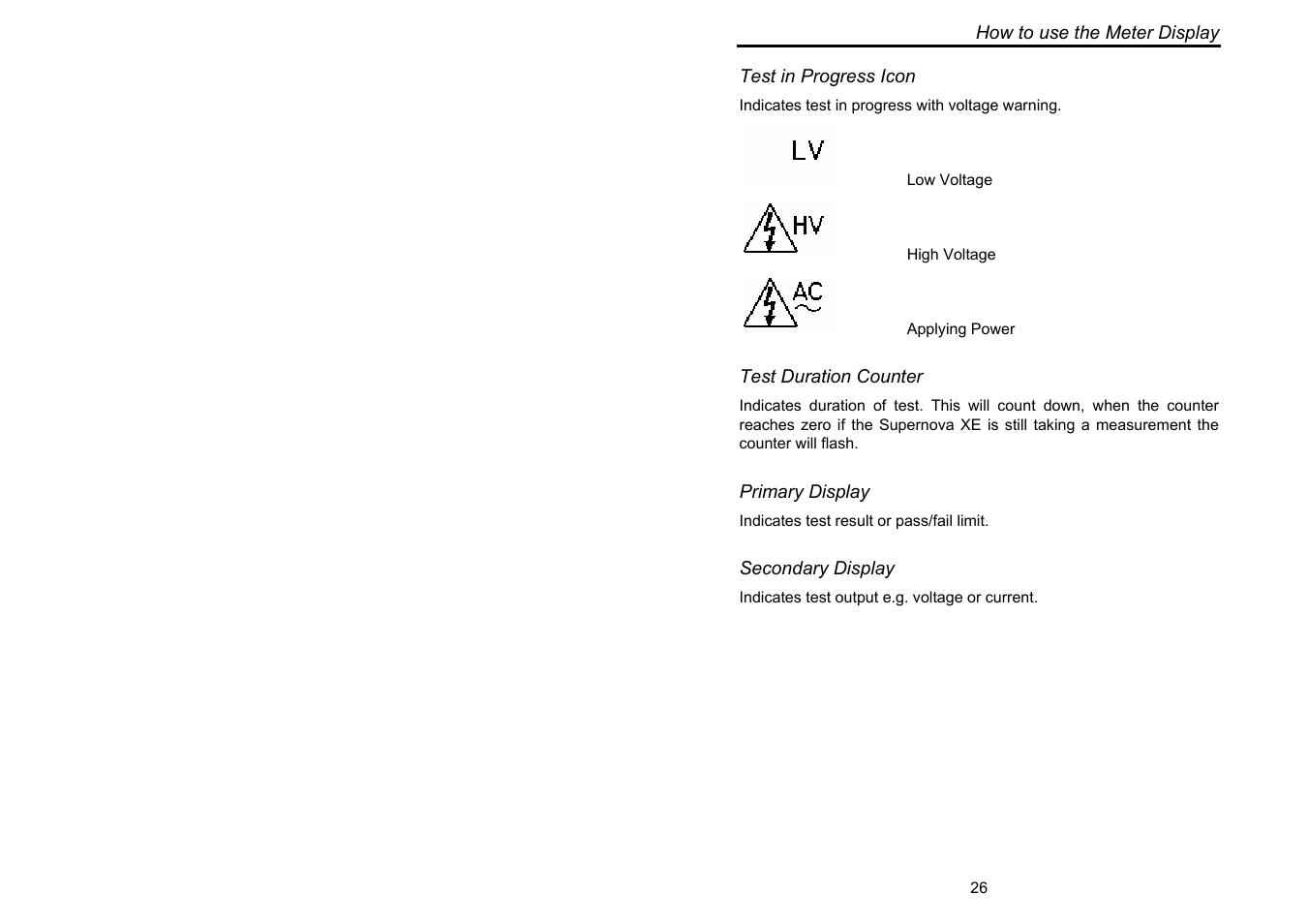 Seaward Supernova XE User Manual | Page 36 / 104