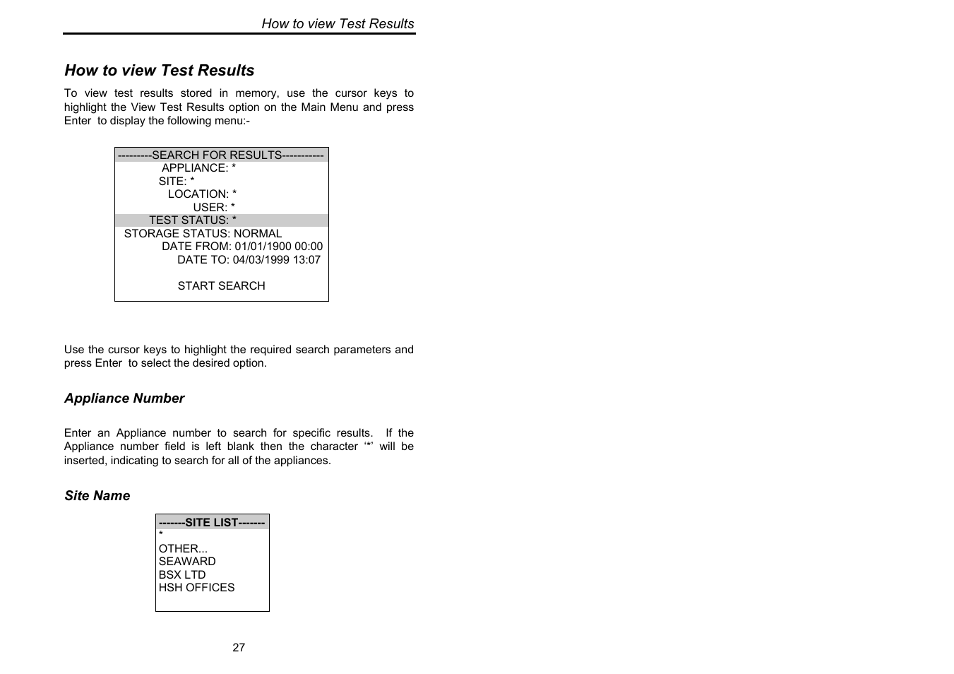 How to view test results | Seaward Supernova XE User Manual | Page 37 / 104