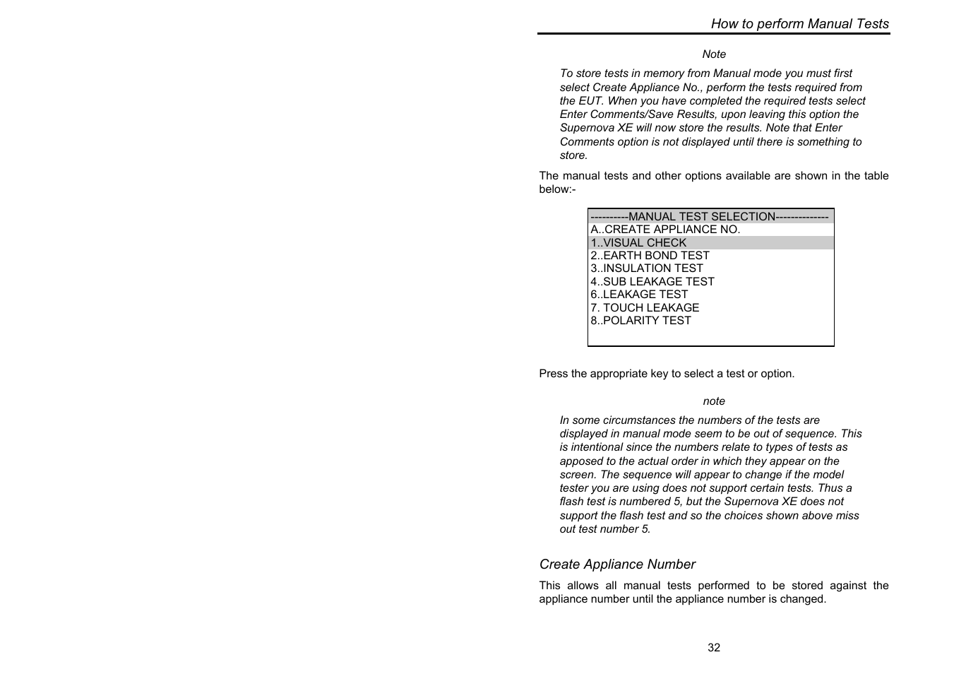 Seaward Supernova XE User Manual | Page 42 / 104