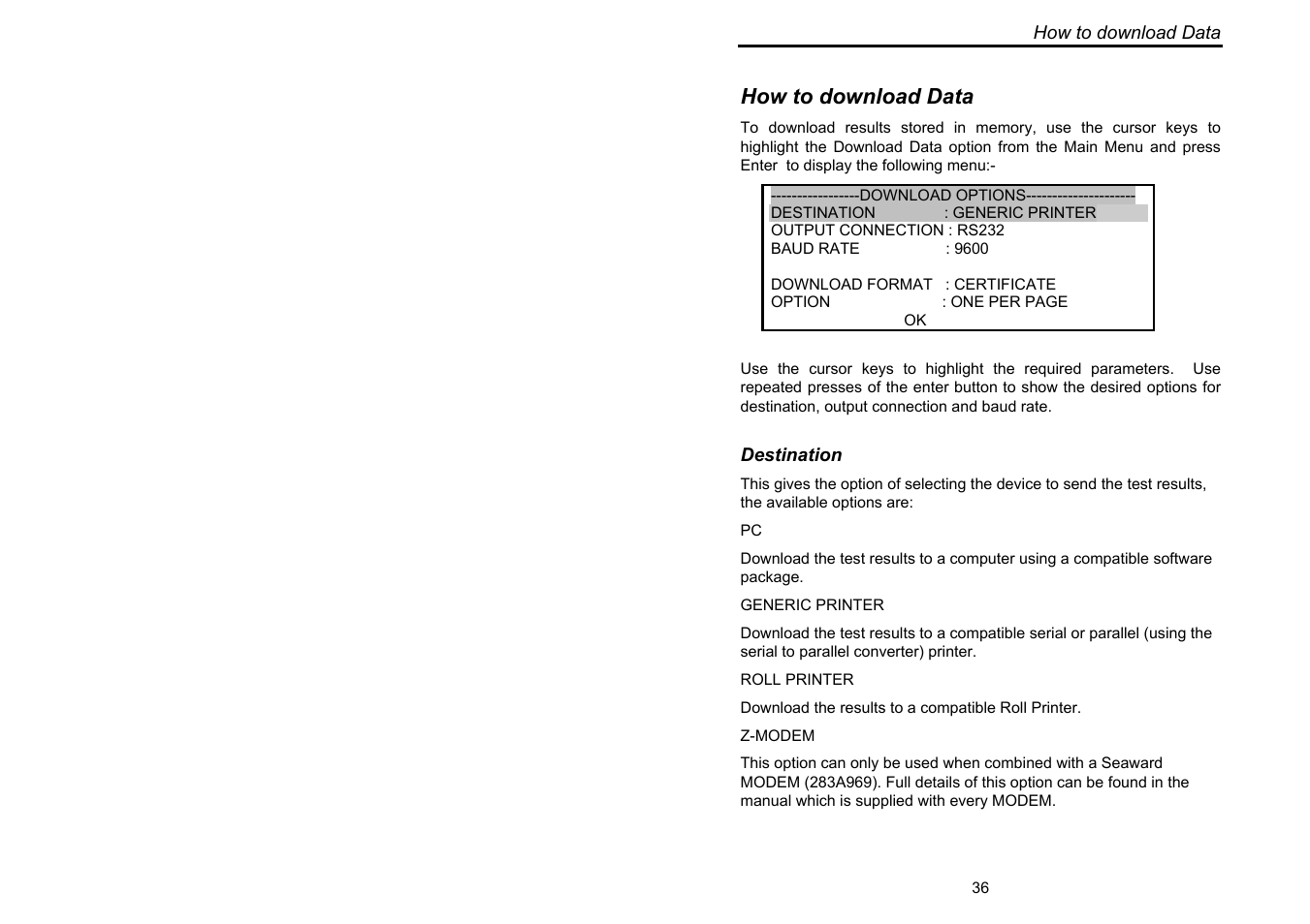 How to download data | Seaward Supernova XE User Manual | Page 46 / 104