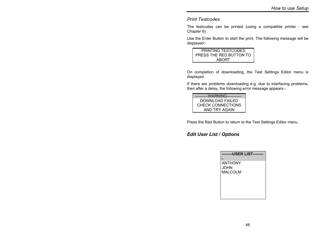 Seaward Supernova XE User Manual | Page 56 / 104