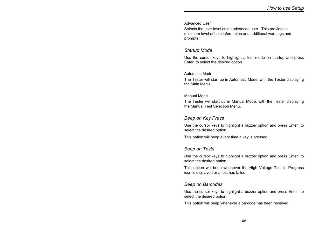 Seaward Supernova XE User Manual | Page 58 / 104