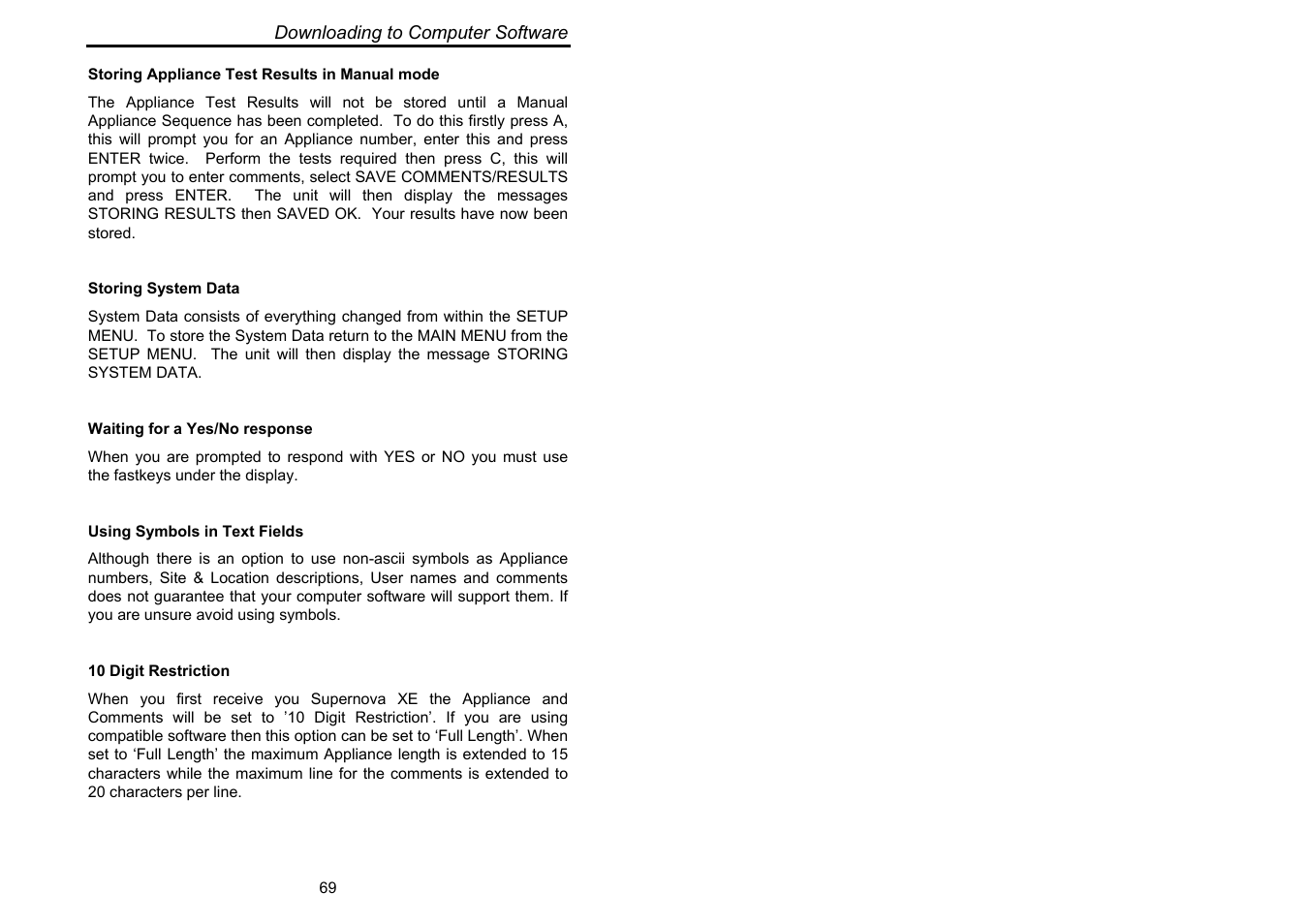 Seaward Supernova XE User Manual | Page 79 / 104