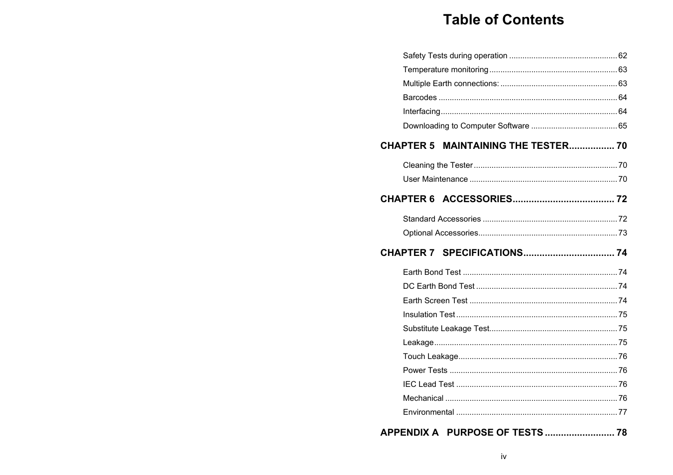 Seaward Supernova XE User Manual | Page 8 / 104