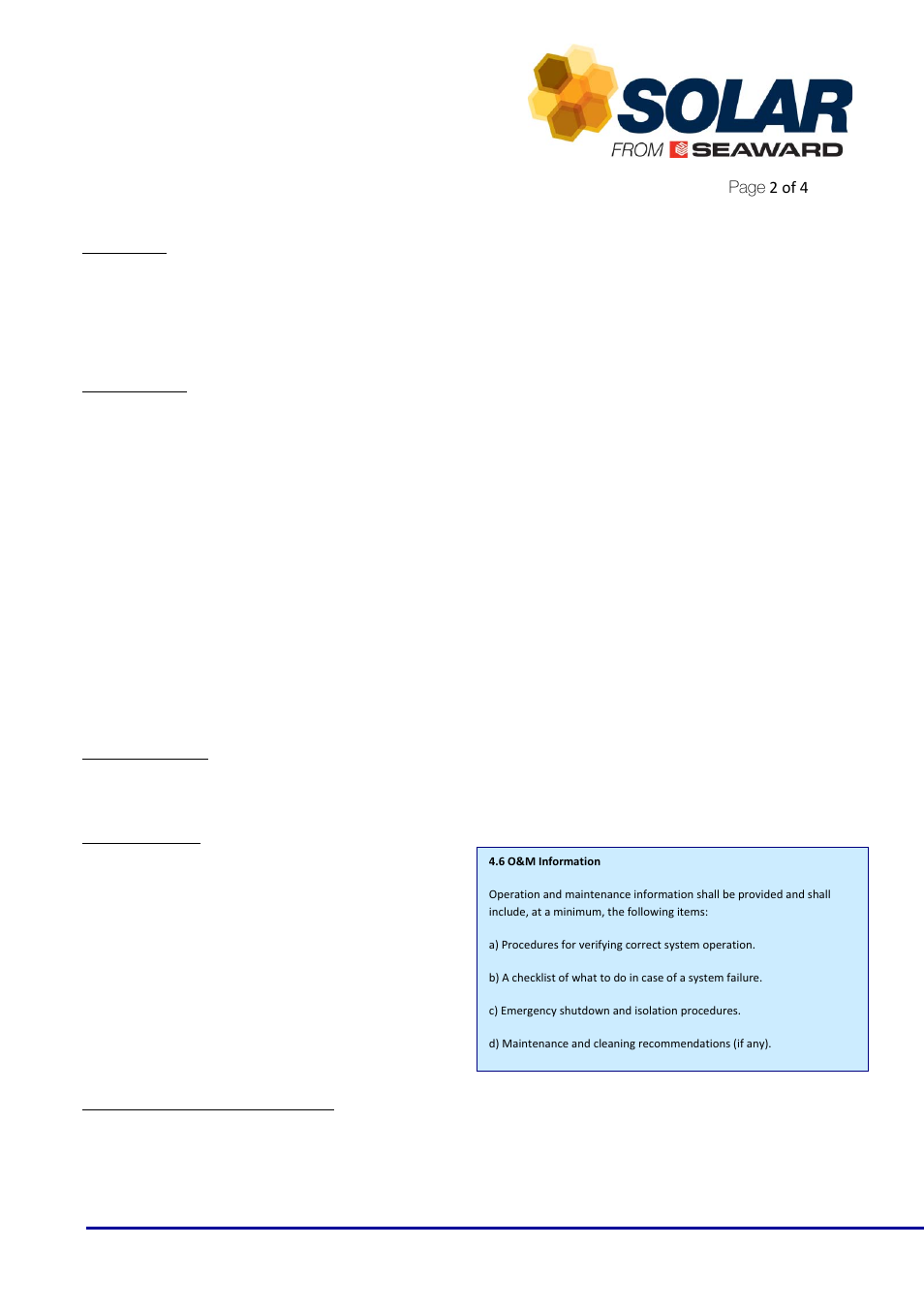 Seaward PV System User Manual | Page 2 / 4