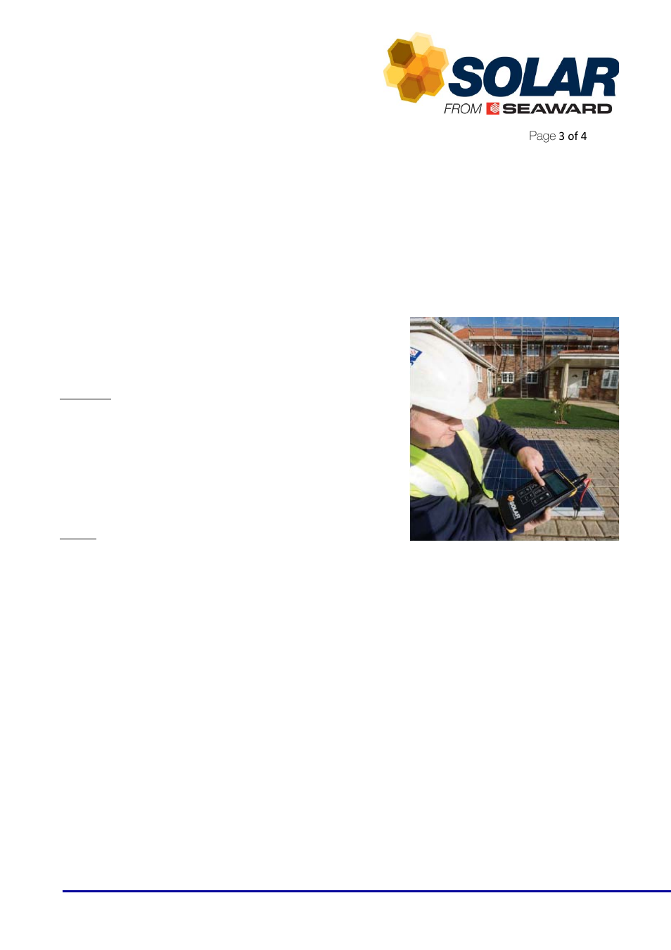 Seaward PV System User Manual | Page 3 / 4