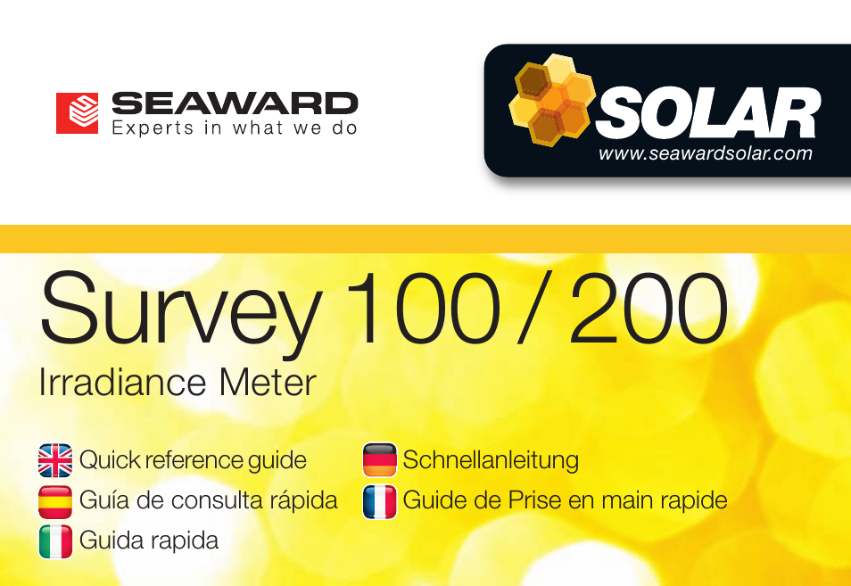 Seaward Solar Survey User Manual | 4 pages